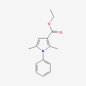 molecular formula C15H17NO2 B1597674 2,5-二甲基-1-苯基-1H-吡咯-3-羧酸乙酯 CAS No. 76546-68-4