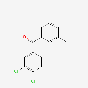 molecular formula C15H12Cl2O B1597687 3,4-二氯-3',5'-二甲基二苯甲酮 CAS No. 844885-35-4