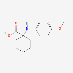 molecular formula C14H19NO3 B1597696 1-[(4-Methoxyphenyl)amino]cyclohexanecarboxylic acid CAS No. 886496-96-4