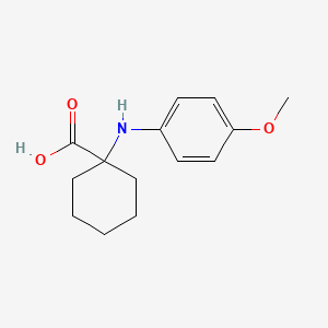 1-[(4-Methoxyphenyl)amino]cyclohexanecarboxylic acid