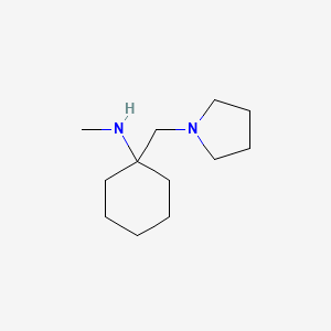 molecular formula C12H24N2 B1597699 Methyl-(1-pyrrolidin-1-ylmethyl-cyclohexyl)-amine CAS No. 675602-55-8
