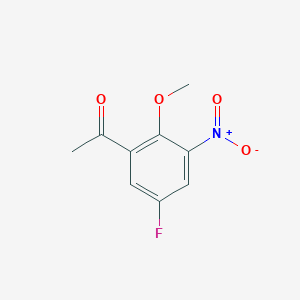 molecular formula C9H8FNO4 B1597709 1-(5-Fluoro-2-methoxy-3-nitrophenyl)ethanone CAS No. 685892-18-6
