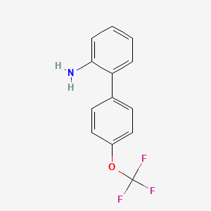 molecular formula C13H10F3NO B1597718 4'-Trifluoromethoxybiphenyl-2-ylamine CAS No. 728919-15-1