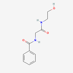 molecular formula C11H14N2O3 B1597744 N-(2-((2-羟乙基)氨基)-2-氧乙基)苯甲酰胺 CAS No. 72085-01-9