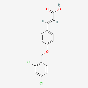 molecular formula C16H12Cl2O3 B1597757 3-{4-[(2,4-Dichlorobenzyl)oxy]phenyl}acrylic acid CAS No. 385383-41-5