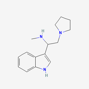 B1597762 [1-(1H-Indol-3-yl)-2-pyrrolidin-1-yl-ethyl]-methyl-amine CAS No. 885951-05-3