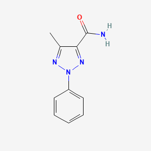 molecular formula C10H10N4O B1597768 5-methyl-2-phenyl-2H-1,2,3-triazole-4-carboxamide CAS No. 36401-53-3
