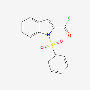 molecular formula C15H10ClNO3S B1597776 1-(Phenylsulfonyl)-1H-indole-2-carbonyl chloride CAS No. 342405-28-1