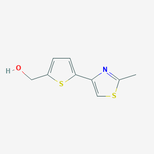 molecular formula C9H9NOS2 B1597778 [5-(2-Methyl-1,3-Thiazol-4-Yl)-2-Thienyl]Methanol CAS No. 337508-70-0