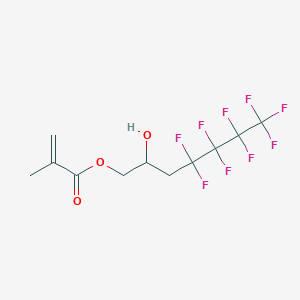 molecular formula C11H11F9O3 B1597787 3-(Perfluorobutyl)-2-hydroxypropyl methacrylate CAS No. 36915-03-4