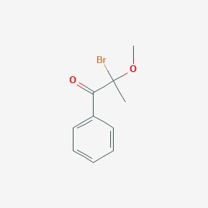 molecular formula C10H11BrO2 B159779 2-Bromo-2-methoxy-1-phenylpropan-1-one CAS No. 135333-25-4