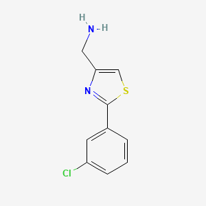 (2-(3-Chlorophenyl)thiazol-4-yl)methanamine