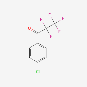 molecular formula C9H4ClF5O B1597807 1-(4-Chlorophenyl)-2,2,3,3,3-pentafluoropropan-1-one CAS No. 781-97-5
