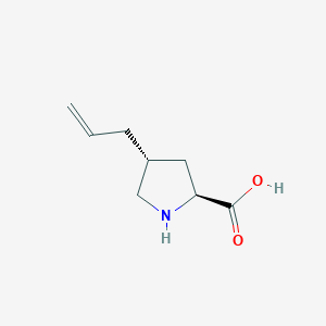molecular formula C8H13NO2 B1597831 (2S,4R)-4-Allylpyrrolidine-2-carboxylic acid CAS No. 393524-70-4