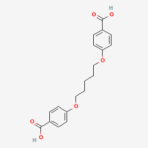 molecular formula C19H20O6 B1597844 4-[5-(4-羧基苯氧基)戊氧基]苯甲酸 CAS No. 22247-66-1