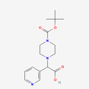 molecular formula C16H23N3O4 B1597845 1-Boc-4-(carboxy-pyridin-3-yl-methyl)-piperazine CAS No. 885274-51-1