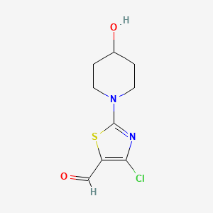 molecular formula C9H11ClN2O2S B1597848 4-氯-2-(4-羟基哌啶-1-基)噻唑-5-甲醛 CAS No. 883107-61-7