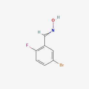 molecular formula C7H5BrFNO B1597860 N-[(5-bromo-2-fluorophenyl)methylidene]hydroxylamine CAS No. 202865-65-4