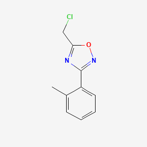 molecular formula C10H9ClN2O B1597883 5-(Chloromethyl)-3-(2-methylphenyl)-1,2,4-oxadiazole CAS No. 60580-24-7