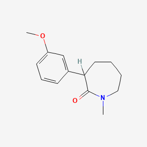 molecular formula C14H19NO2 B1597887 Hexahydro-3-(3-methoxyphenyl)-1-methyl-2H-azepin-2-one CAS No. 71592-43-3