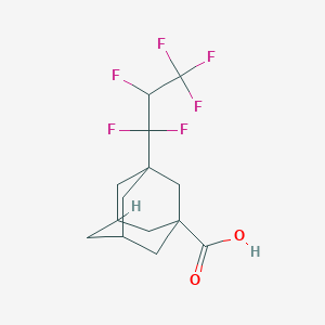 molecular formula C14H16F6O2 B1597888 3-(1,1,2,3,3,3-Hexafluoropropyl)adamantane-1-carboxylic acid CAS No. 86301-98-6