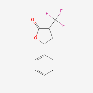 molecular formula C11H9F3O2 B1597892 5-Phenyl-3-(trifluoromethyl)oxolan-2-one CAS No. 241819-52-3