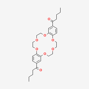 molecular formula C30H40O8 B1597893 4',4''(5'')-Divaleryldibenzo-18-crown-6 CAS No. 74966-25-9