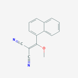 molecular formula C15H10N2O B015979 2-[甲氧基（萘-1-基）亚甲基]丙二腈 CAS No. 221242-71-3