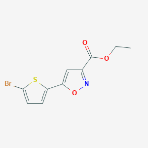 molecular formula C10H8BrNO3S B1597906 5-(5-溴-2-噻吩基)-3-异恶唑甲酸乙酯 CAS No. 423768-50-7