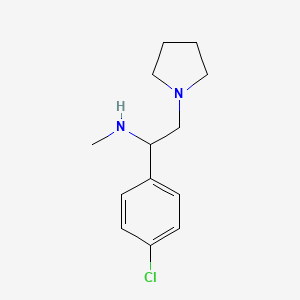 molecular formula C13H19ClN2 B1597936 [1-(4-氯苯基)-2-吡咯烷-1-基-乙基]-甲胺 CAS No. 170119-33-2
