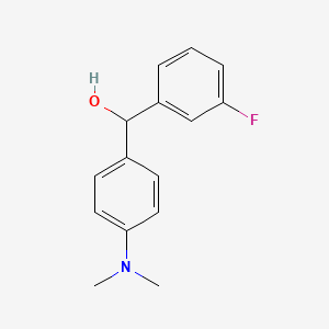 molecular formula C15H16FNO B1597940 4-(二甲氨基)-3'-氟二苯甲醇 CAS No. 844683-68-7