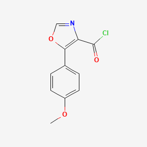 molecular formula C11H8ClNO3 B1597949 5-(4-Methoxyphenyl)-1,3-oxazole-4-carbonyl chloride CAS No. 465514-15-2