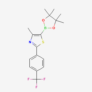 molecular formula C17H19BF3NO2S B1597961 4-Methyl-5-(4,4,5,5-tetramethyl-1,3,2-dioxaborolan-2-yl)-2-[4-(trifluoromethyl)phenyl]-1,3-thiazole CAS No. 690631-96-0