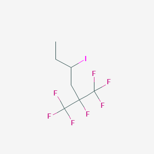 molecular formula C7H8F7I B1597977 1,1,1,2-四氟-4-碘-2-(三氟甲基)己烷 CAS No. 261760-23-0