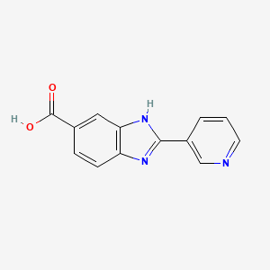 molecular formula C13H9N3O2 B1598015 2-吡啶-3-基-3H-苯并咪唑-5-羧酸 CAS No. 312496-16-5