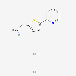 molecular formula C10H12Cl2N2S B1598023 [5-(2-吡啶基)-2-噻吩基]甲胺二盐酸盐 CAS No. 423768-36-9