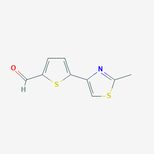 B1598027 5-(2-Methyl-1,3-thiazol-4-yl)-2-thiophenecarbaldehyde CAS No. 499770-66-0