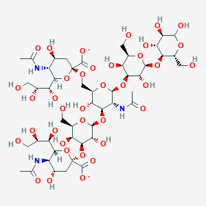 molecular formula C48H77N3O37-2 B1598031 二唾液酸乳糖-N-四糖 CAS No. 61278-38-4