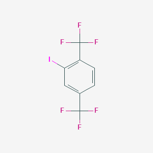 molecular formula C8H3F6I B1598040 2-碘-1,4-双(三氟甲基)苯 CAS No. 328-92-7