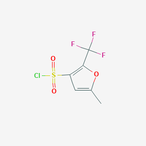 molecular formula C6H4ClF3O3S B1598050 5-甲基-2-(三氟甲基)呋喃-3-磺酰氯 CAS No. 306935-02-4
