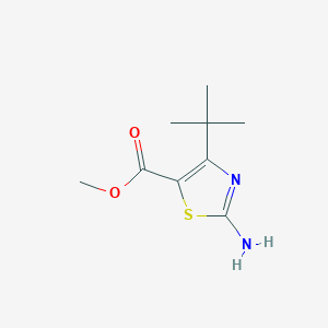 molecular formula C9H14N2O2S B1598069 Methyl 2-amino-4-(tert-butyl)thiazole-5-carboxylate CAS No. 478258-61-6