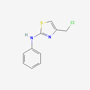 molecular formula C10H9ClN2S B1598084 (4-氯甲基-噻唑-2-基)-苯胺 CAS No. 35199-21-4