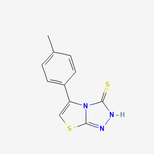 B1598085 5-(4-Methylphenyl)[1,3]thiazolo[2,3-c][1,2,4]triazole-3-thiol CAS No. 500112-74-3