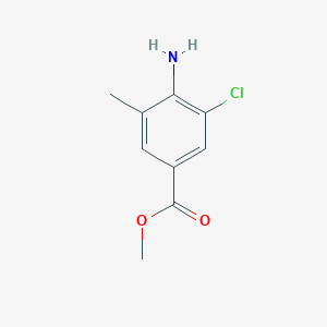 molecular formula C9H10ClNO2 B1598099 4-氨基-3-氯-5-甲基苯甲酸甲酯 CAS No. 202146-16-5