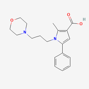 molecular formula C19H24N2O3 B1598100 2-甲基-1-(3-吗啉丙基)-5-苯基-1H-吡咯-3-羧酸 CAS No. 306936-20-9