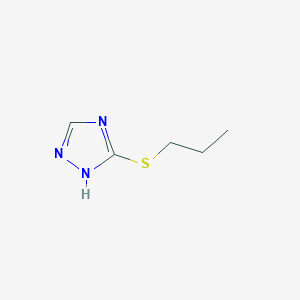 molecular formula C5H9N3S B1598102 3-Propylthio-4H-1,2,4-triazole CAS No. 34945-15-8