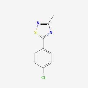 B1598104 5-(4-Chlorophenyl)-3-methyl-1,2,4-thiadiazole CAS No. 74466-94-7