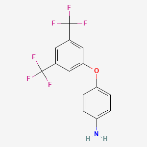 B1598105 4-[3,5-Bis(trifluoromethyl)phenoxy]aniline CAS No. 57688-35-4