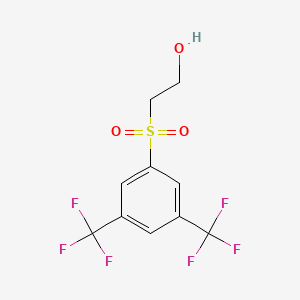 molecular formula C10H8F6O3S B1598109 3,5-双(三氟甲基)苯磺酰基乙醇 CAS No. 450409-87-7