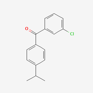 B1598114 3-Chloro-4'-iso-propylbenzophenone CAS No. 844884-92-0